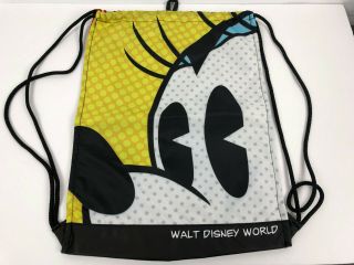 Walt Disney World Parks Mickey Mouse Comic Cinch Bag Drawstring Backpack Tote