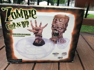 Zombie Chip & Dip Serving Set,  RARE Halloween Party Decoration 6