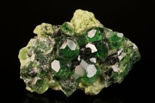 UNIQUE Chrome Grossular Crystal JEFFREY MINE,  CANADA - Ex.  Key 8