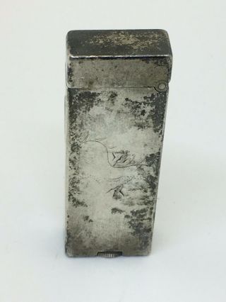 Vintage Dunhill Sterling Silver Lighter Switzerland - 66 Grams Sterling