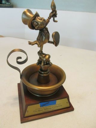 Jiminy Cricket Walt Disney World 30 Years Service Award Statue Cast Member 1977