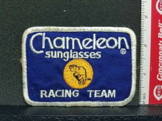 Vintage Chameleon Sunglasses Racing Team Patch