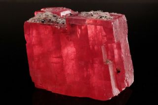 Extraordinary Rhodochrosite Crystal With Quartz Sweet Home Mine,  Colorado