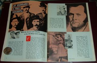 1958 Tv Article Western Heroes Annie Oakley Butch Cassidy Black Bart Belle Starr