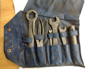 Vtg Honda Motorcycle 9 Piece Tool Kit Kowa Hm With A Vinyl Pouch