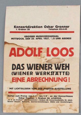 Gustav Klimt Kunstschau Ticket,  Adolf Loos Print WIENER WERKSTATTE Store Coupon 3