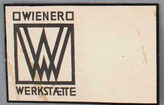 Gustav Klimt Kunstschau Ticket,  Adolf Loos Print WIENER WERKSTATTE Store Coupon 4
