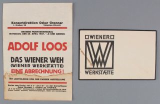 Vienna Secessionist WIENER WERKSTATTE Gustav Klimt Kunstschau Ticket,  Adolf Loos 5