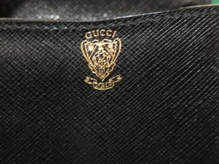 Vintage Gucci Black Leather Cigar Case Holder 4
