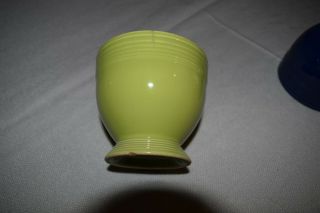 Fiesta Fiestaware Vintage egg cups - cobalt,  chartreuse,  green 4