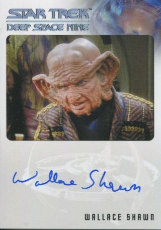 Star Trek Deep Space Nine Heroes & Villains Autograph Wallace Shawn