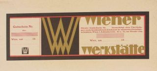 WIENER WERKSTATTE Vienna Secessionist Gustav Klimt Kunstschau Ticket,  Adolf Loos 4