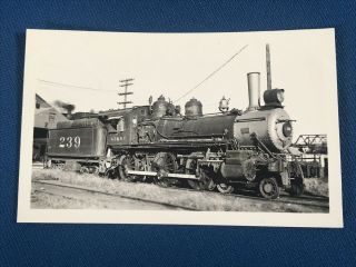 Atchison Topeka & Santa Fe Railway Railroad Locomotive 239 Antique Photo