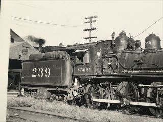 Atchison Topeka & Santa Fe Railway Railroad Locomotive 239 Antique Photo 3