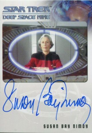 Star Trek Deep Space Nine Heroes & Villains Autograph Susan Bay Nimoy