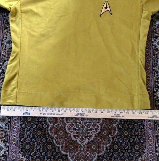 ANOVOS “Star Trek” TOS “Kirk” Velour Tunic L Screen Accurate.  No Celophane 5