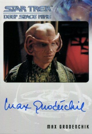 Star Trek Deep Space Nine Heroes & Villains Autograph Max Grodenchik