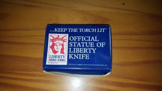 Statue Of Liberty Knife - Keep The Torch Lit 1886 - 1986