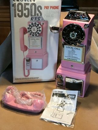 Crosley 1950’s Public Pay Phone Pink