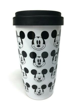 Disney Store Mickey Mouse Ceramic 16 oz Insulated Travel Coffee Mug With Lid 4