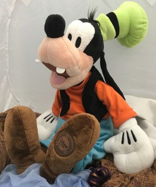 Disney Store Authentic Patch Goofy Big Plush Doll Stuffed 20 " Animal Retired Toy