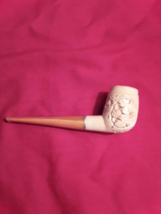 Vintage Meerschaum Tobacco Pipe With Stinger Style Stem