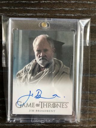 Game Of Thrones Season 7 - Jim Broadbent " Archmaester Ebrose " Autograph Card