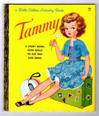 Tammy Paper Dolls Uncut Vintage 1st " A " Ed.  Little Golden Activity Book A52