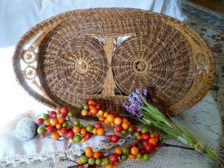 Vintage Native American Indian - Handmade Pine Needle Basket - Exc.