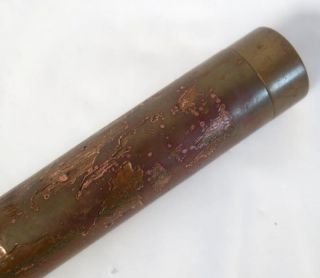 1984 Stephen Auger Signed & Numbered Brass / Copper Kaleidoscope in wood box 7