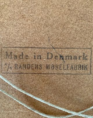 MCM Randers Mobelfabrik Teak Mirror With Holmegaard Signed Vase 4