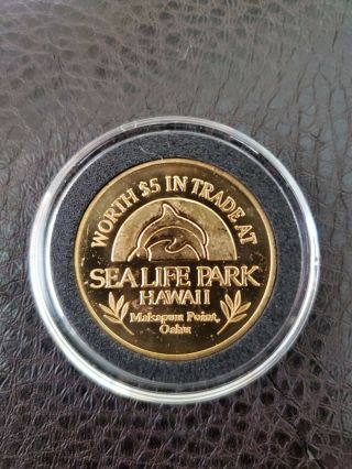 Sea Life Park $5 Fat Fred Fiver Trade Coin