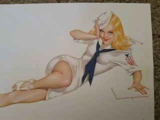1944 Esquire Varga Pinup Girl/gravy For The Navy - Verses By Phil Stack Print