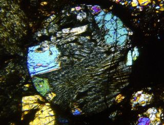 Meteorite NWA 4723 - L3 Chondrite Thin Section microscope slide 6