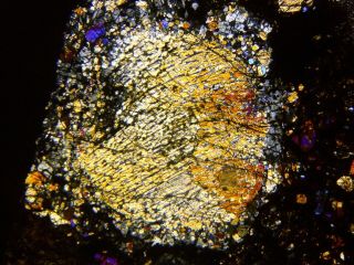 Meteorite NWA 4723 - L3 Chondrite Thin Section microscope slide 7
