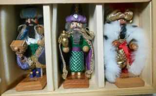 Steinbach Nutcrackers,  " The Three Wise Men ",  Signed