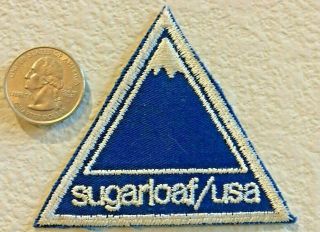 Sugarloaf/usa Ski Resort - - Vintage Ski Patch - - Carrabassett Valley,  Maine