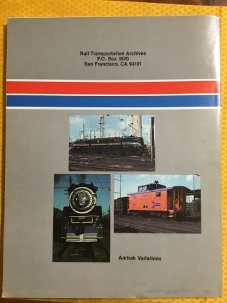 1978 - 1979 AMTRAK NATIONAL RAILROAD PASSENGER ANNUAL BOOK CRAIG ANDERSON 3