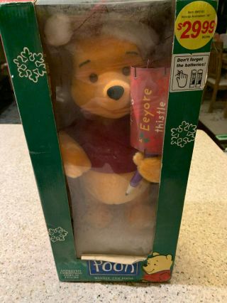 Telco Disney 1996 Motion - Ette Winnie The Pooh Animated Christmas Display Figure