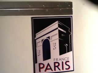 Paris Vintage Looking Travel Decal Luggage Label Sticker