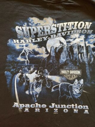Harley Davidson Superstition Apache Junction Arizona Xl T - Shirt