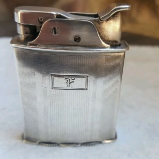 Very Rare International Sterling Silver Evans Roller Bearing Pocket Lighter