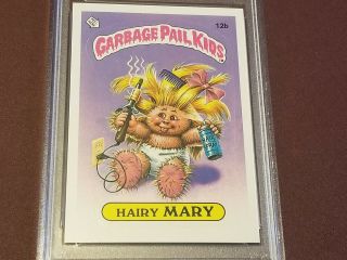 1985 Garbage Pail Kids Series 1 Card 12b HAIRY MARY - PSA 10 GEM 3