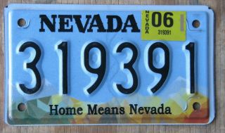 Nevada / Home Means Nevada Motorcycle License Plate 319391