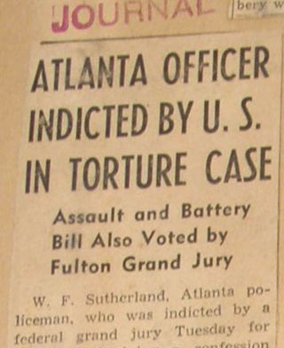 Jesse Blayton Letter Black Civil Rights Atlanta Police Brutality Case Jim Crow