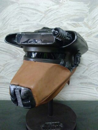 Star Wars Boushh Leia Bounty Hunter Helmet With Leather Life Size Cosplay Prop
