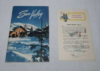 Sun Valley Idaho Union Pacific Railroad Booklet And Rates Information Brochure