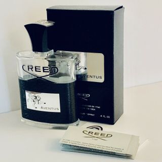 Authentic Creed Aventus Men ' s Eau de Parfum 3.  3oz 100ml Empty Bottle Box Papers 2