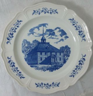 Commerative Wedgwood Plate Old Ship Meeting House Hingham Massachusetts