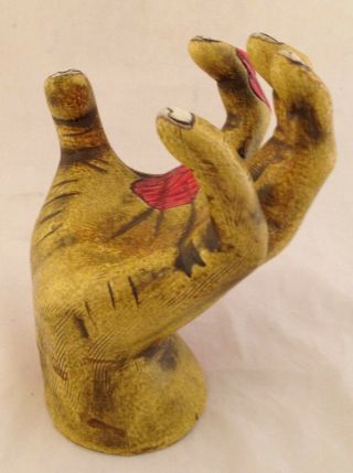 Severed Zombie Hand tiki mug mfg.  by Munktiki 4